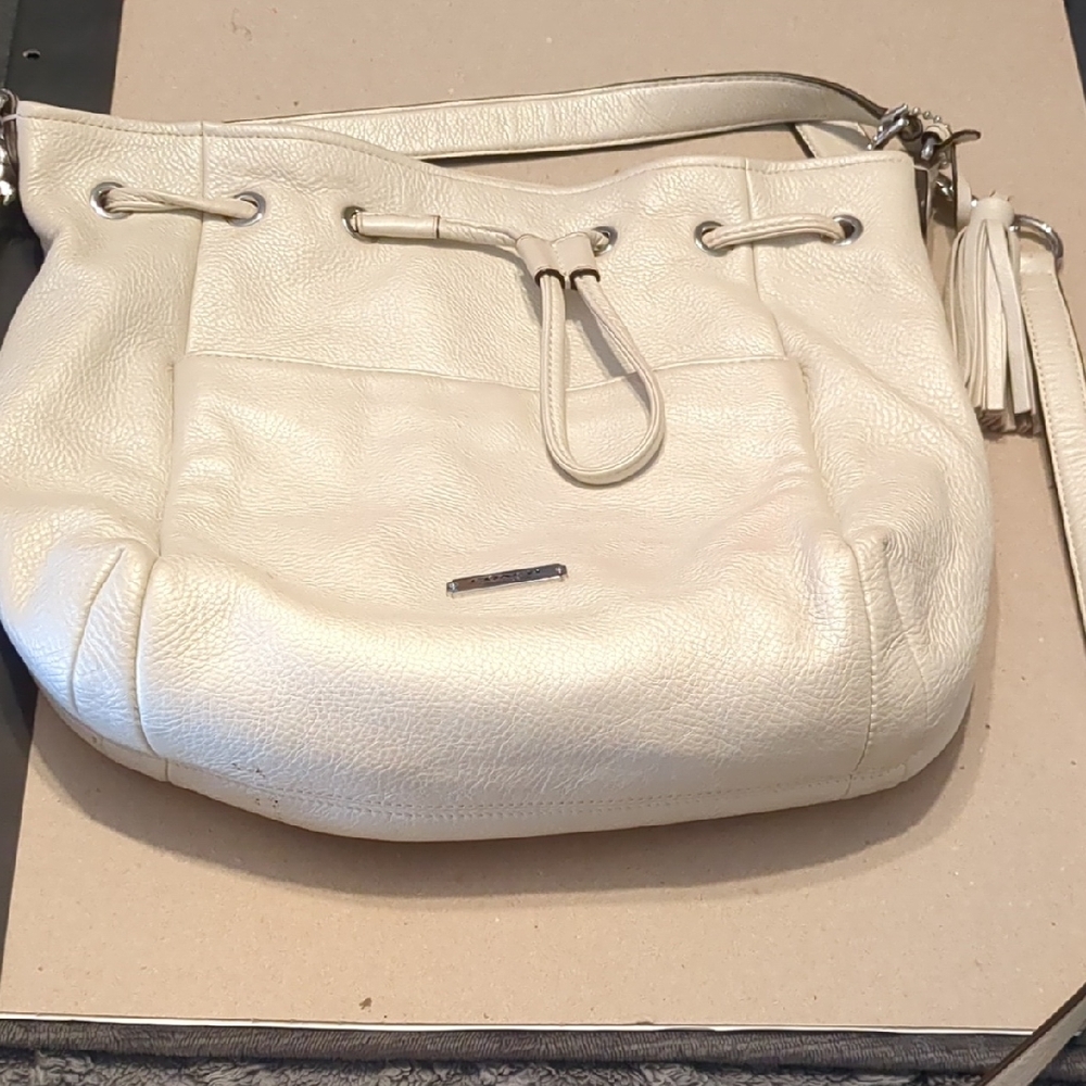Coach Cream Leather Hobo Bag